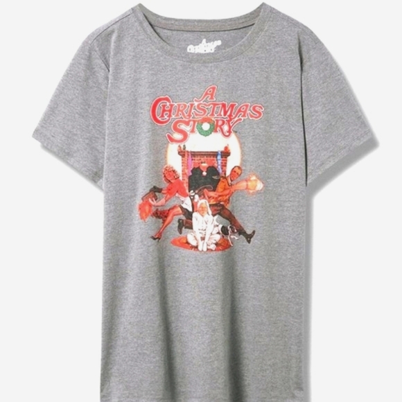 ❤️NWT VINTAGE TORRID TEE - A CHRISTMAS STORY COTTON HOLIDAY TOP - PLUS SIZE - Picture 1 of 10